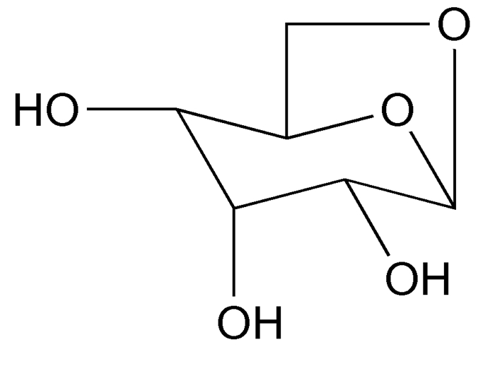 图 图式1           左旋葡聚糖结构式          figure 图式1.