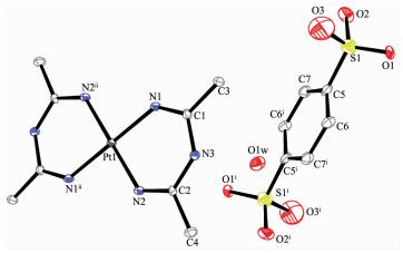 (1-亚氨基乙基) 乙脒铂配合物合成,结构和性质